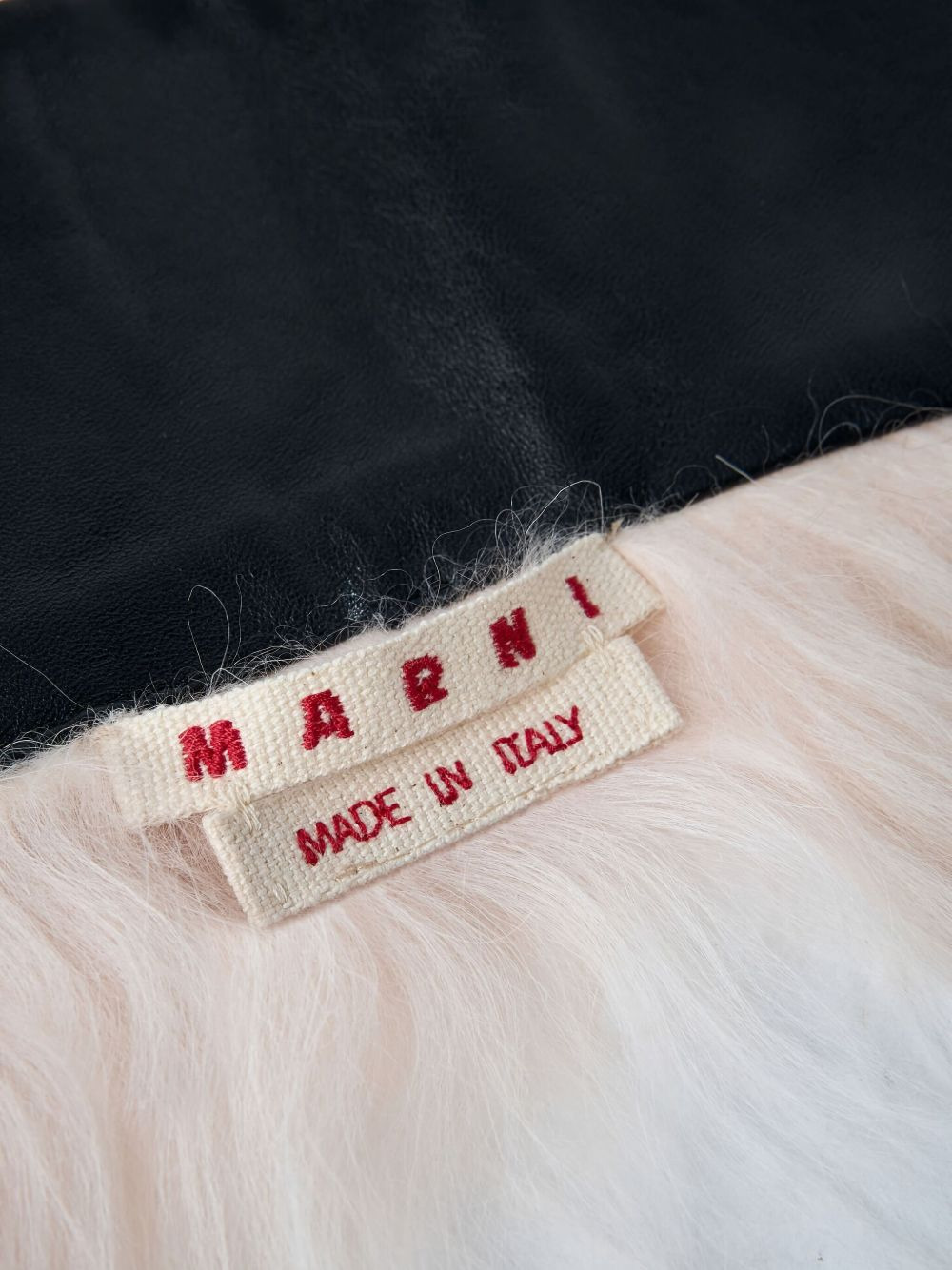 shearling self-tie scarf - 3