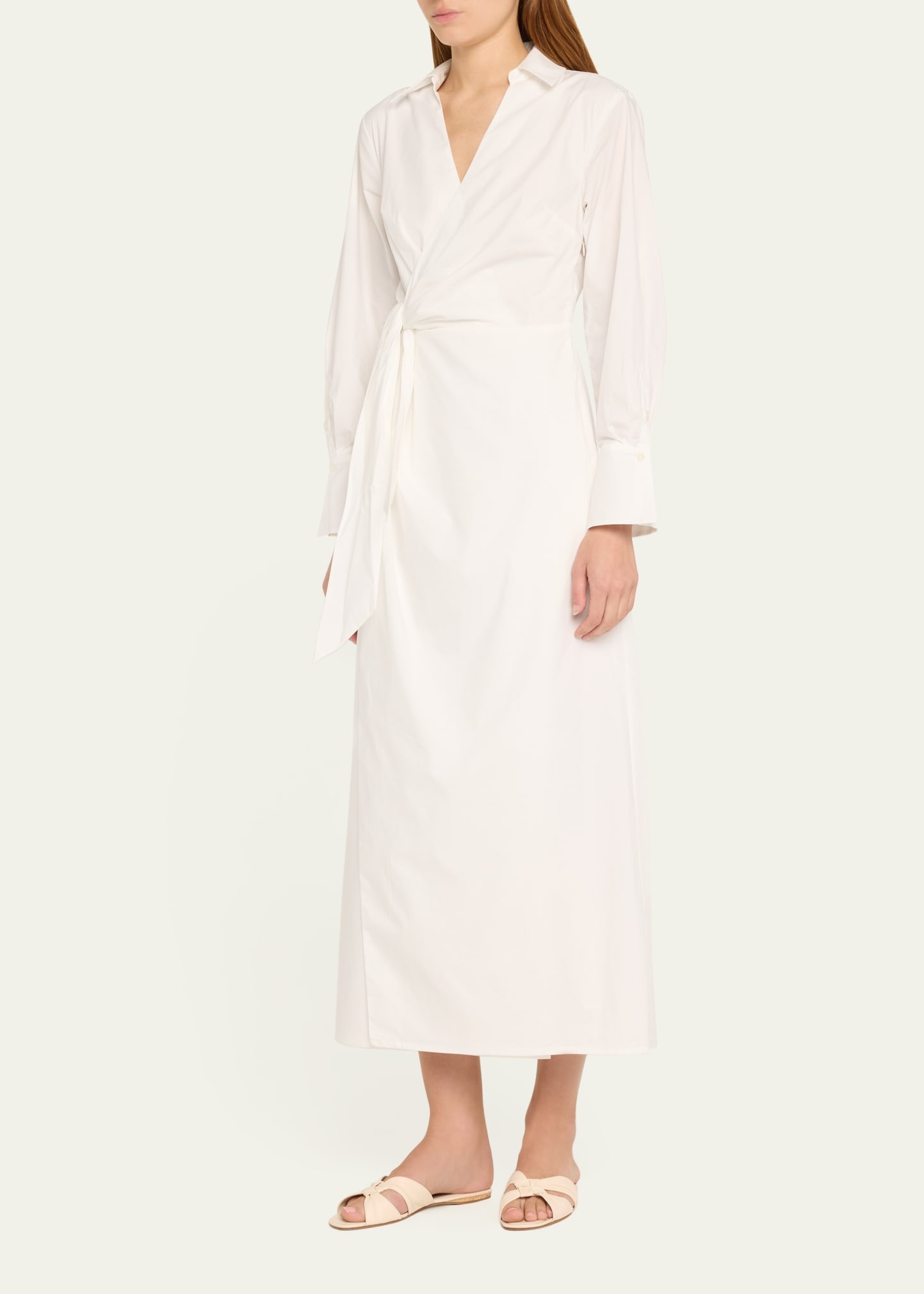 Briar Draped Midi Wrap Dress - 5