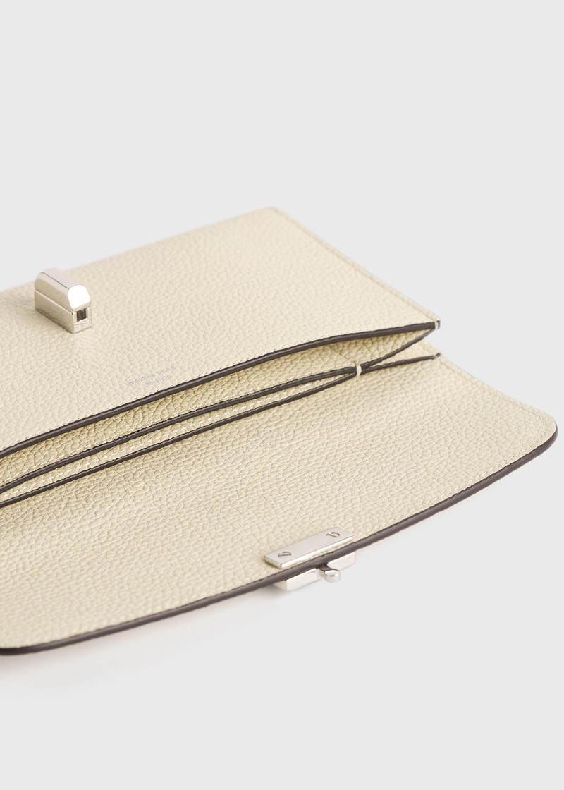 T-lock grained-leather wallet milk 5