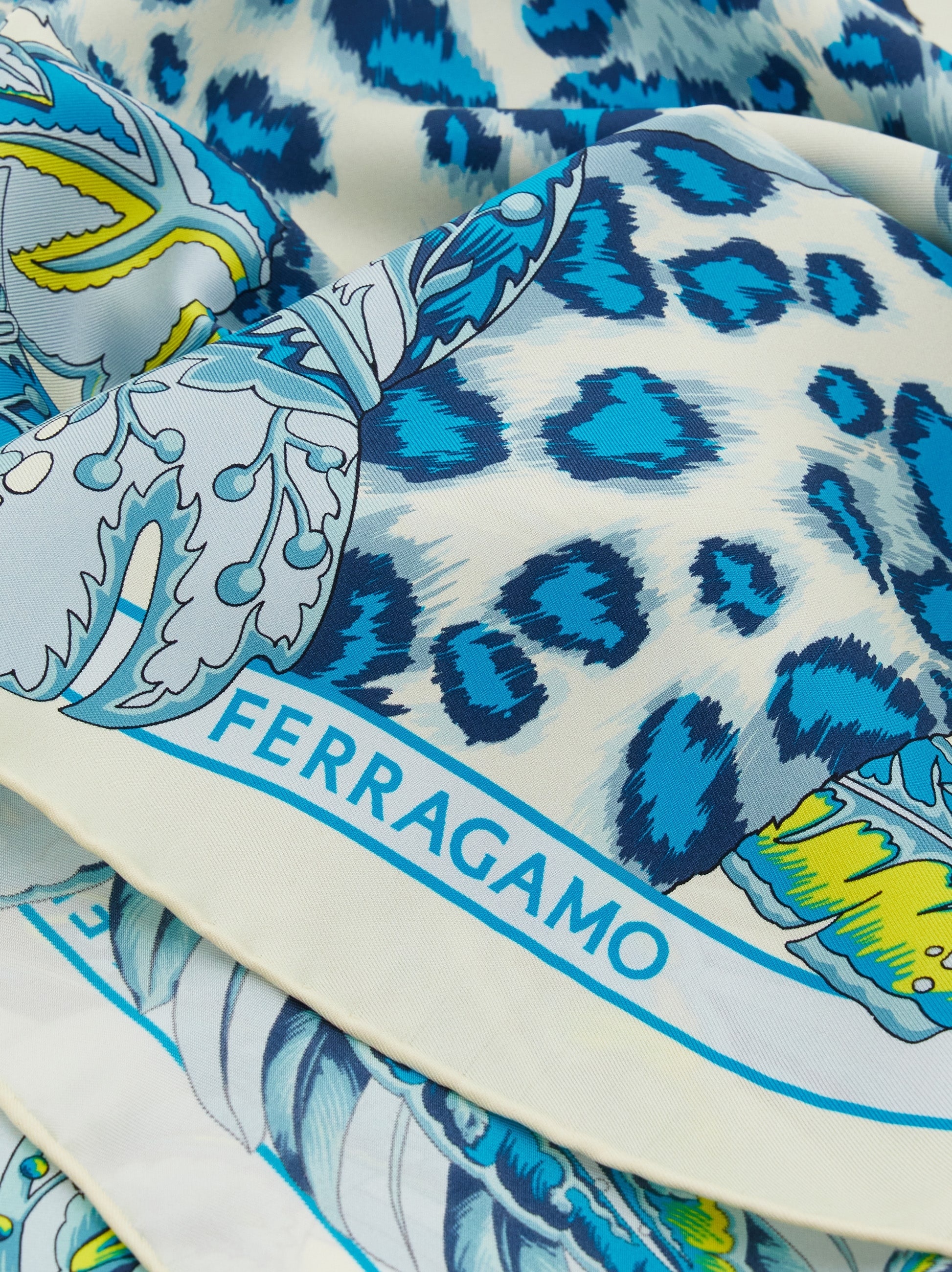 Animalier print silk foulard - 2
