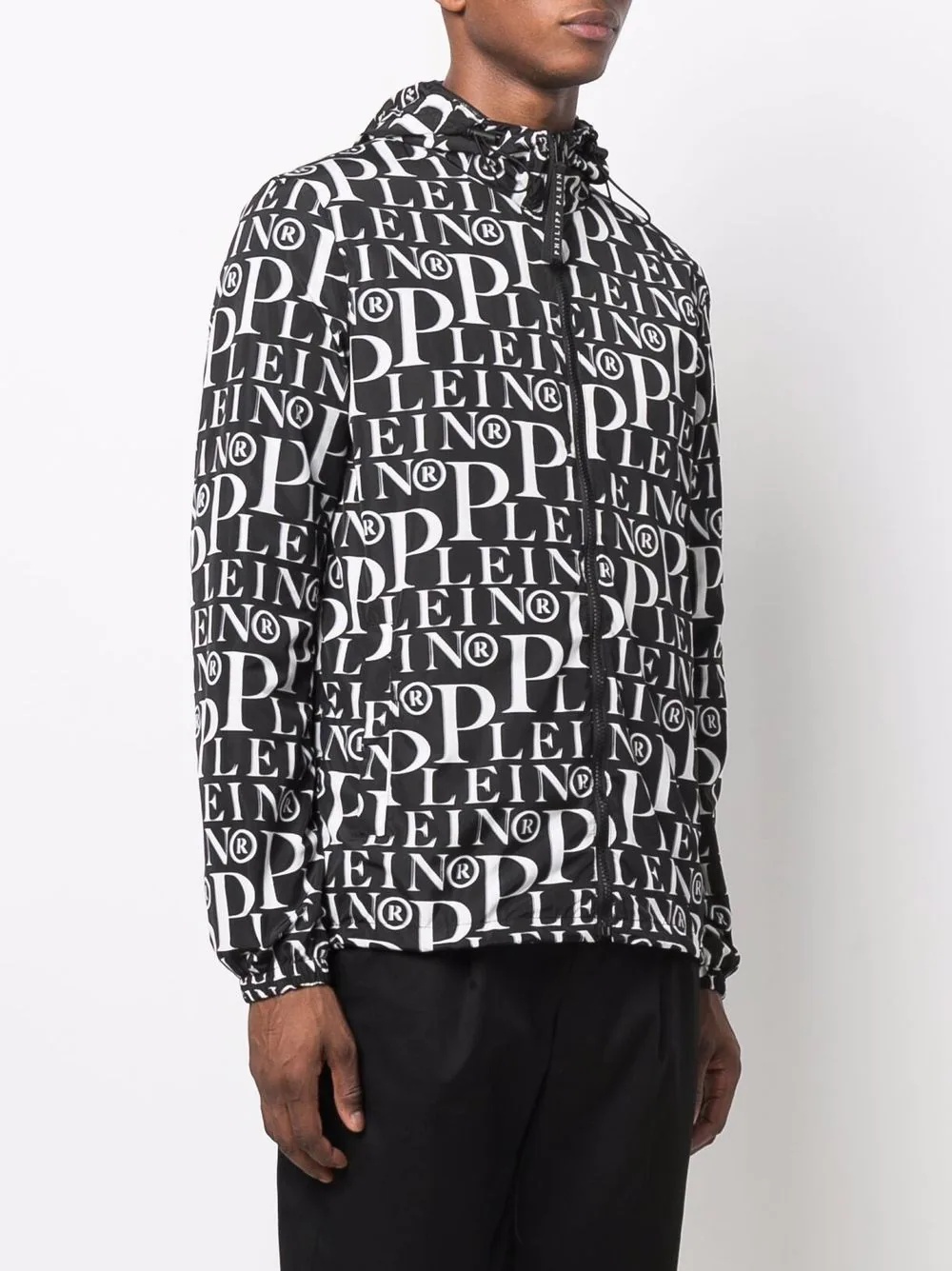 logo-print windbreaker jacket - 3