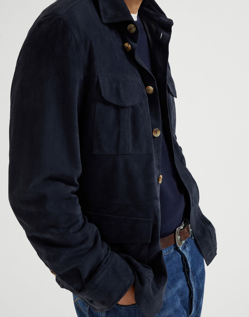 Double face suede unlined safari jacket 3