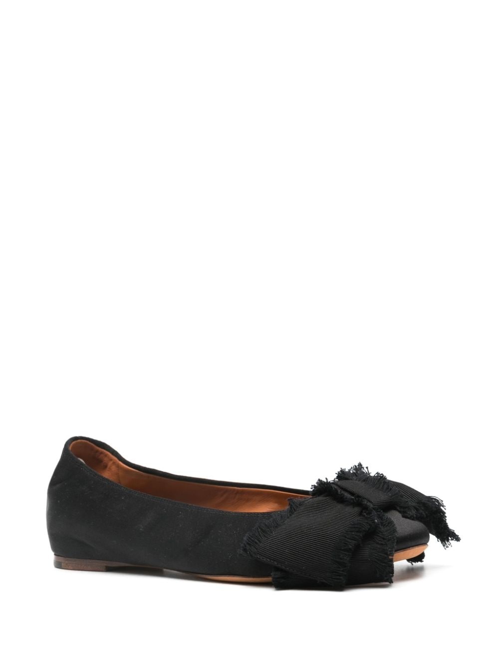 bow-embellished ballerina shoes - 2