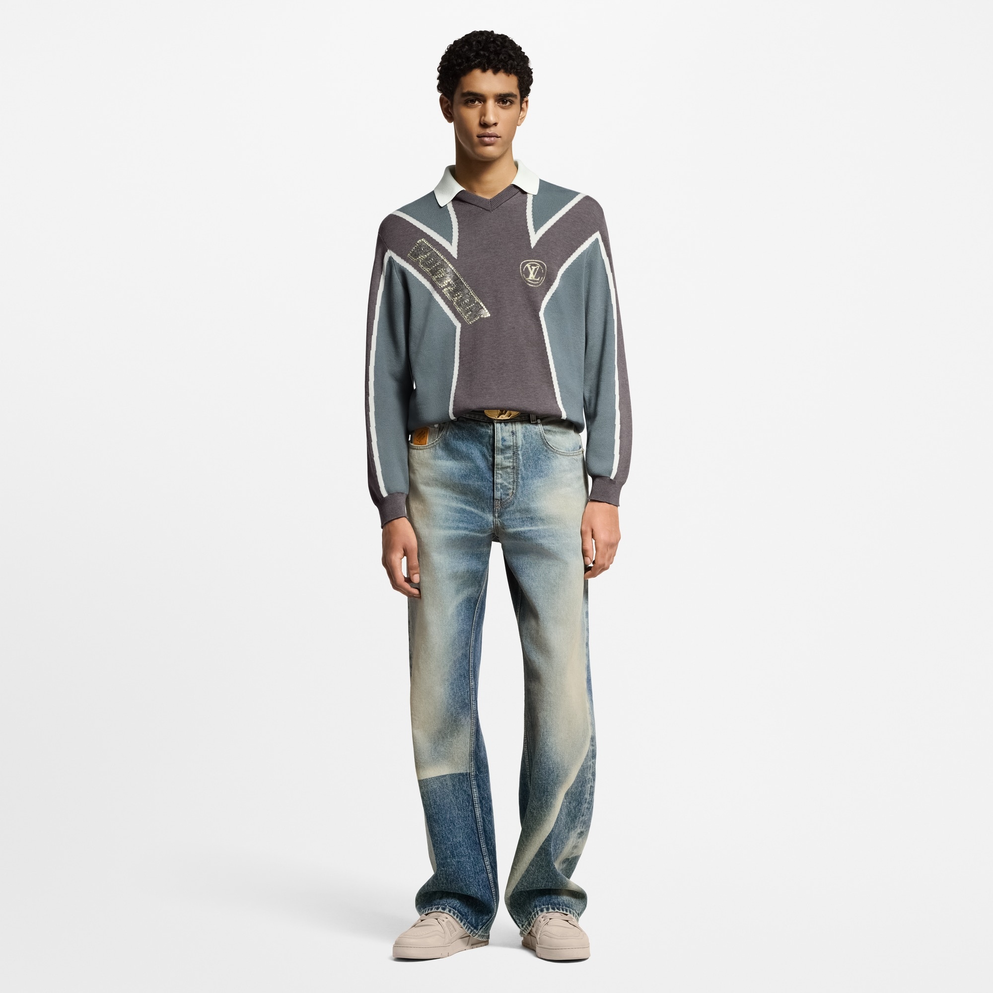 Sunfaded Effect Denim Skate Pants - 4
