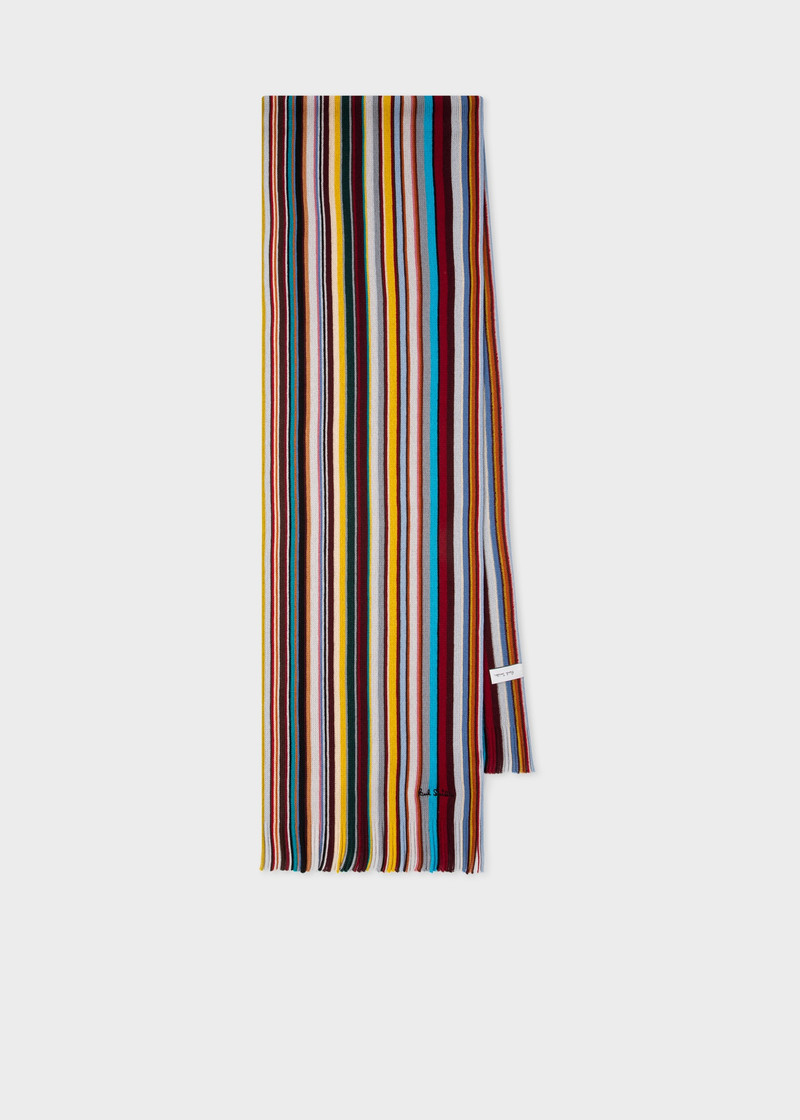 Merino Wool 'Signature Stripe' Scarf 1
