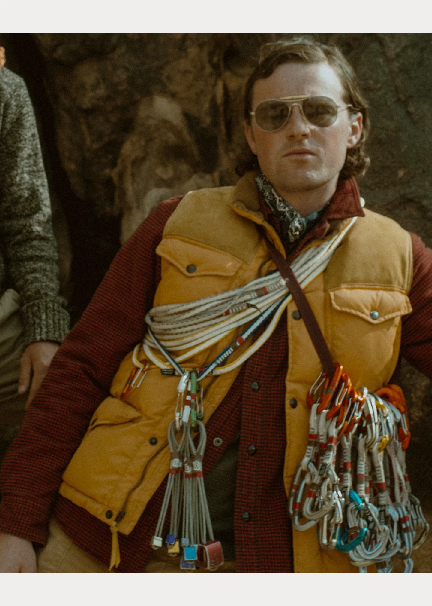 Suede-Yoke Quilted Vest - 6