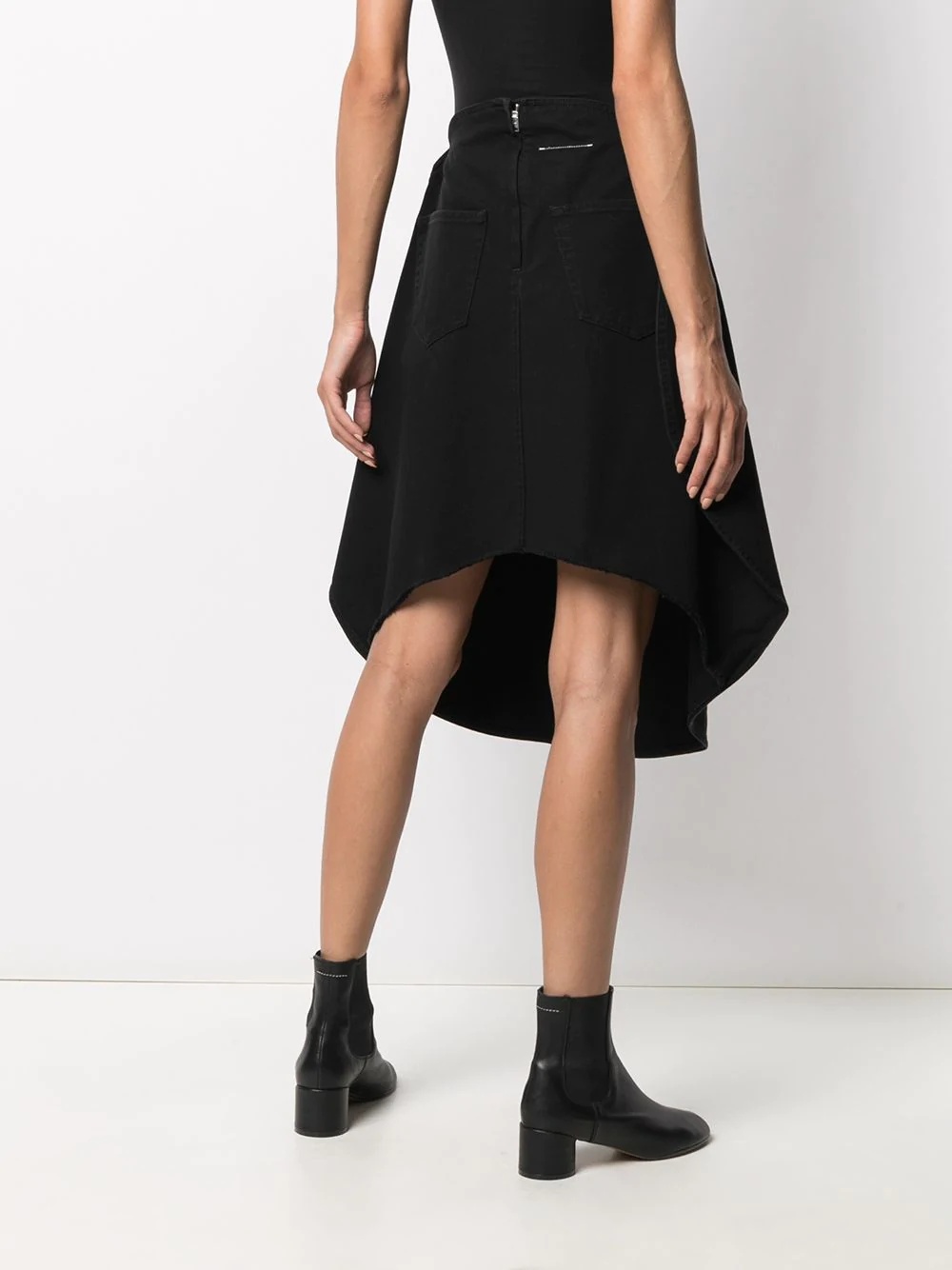 high-waisted structured skirt - 4