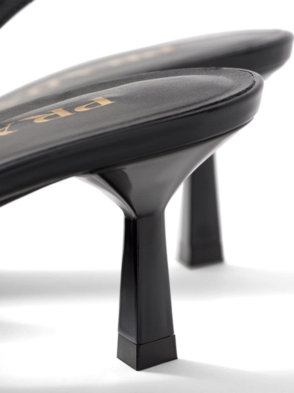 fold-detail patent leather pumps - 6