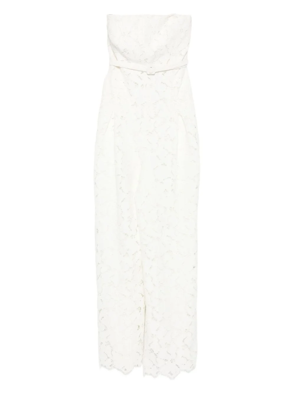 lace belted dress - 1