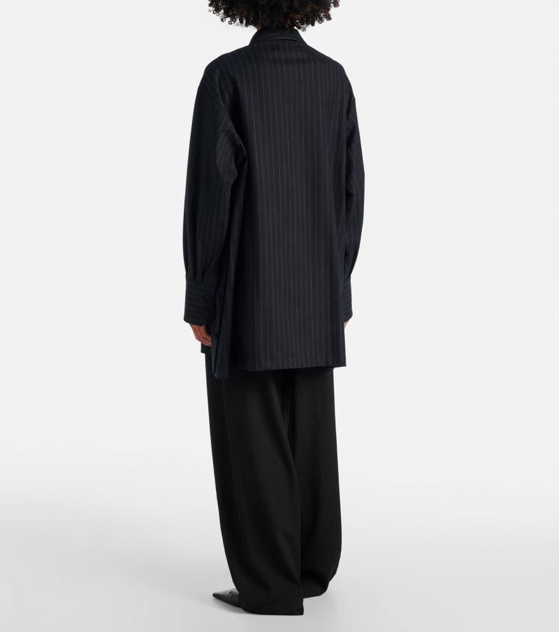 Pinstripe 모직 벨트 3
