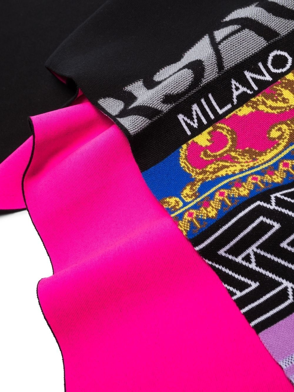 multi logo-pattern scarf - 3