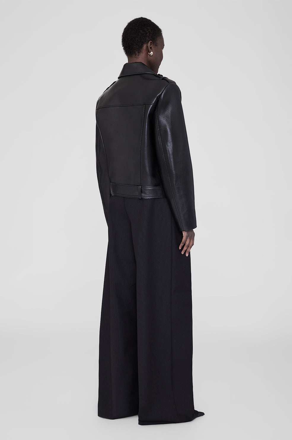 Greer Jacket - Black Recycled Leather - 3