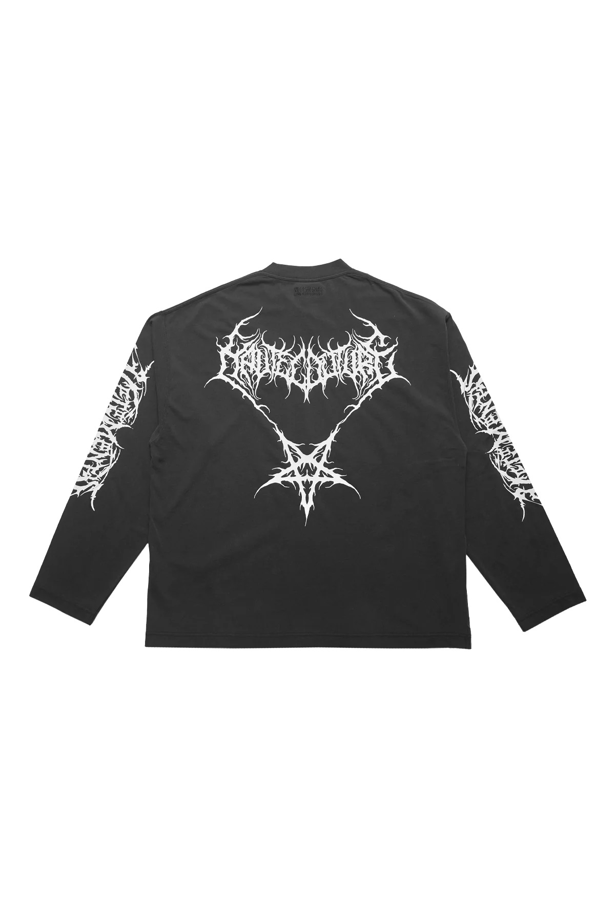 Vetements Death Metal Longsleeve Black/White T-Shirt - 2