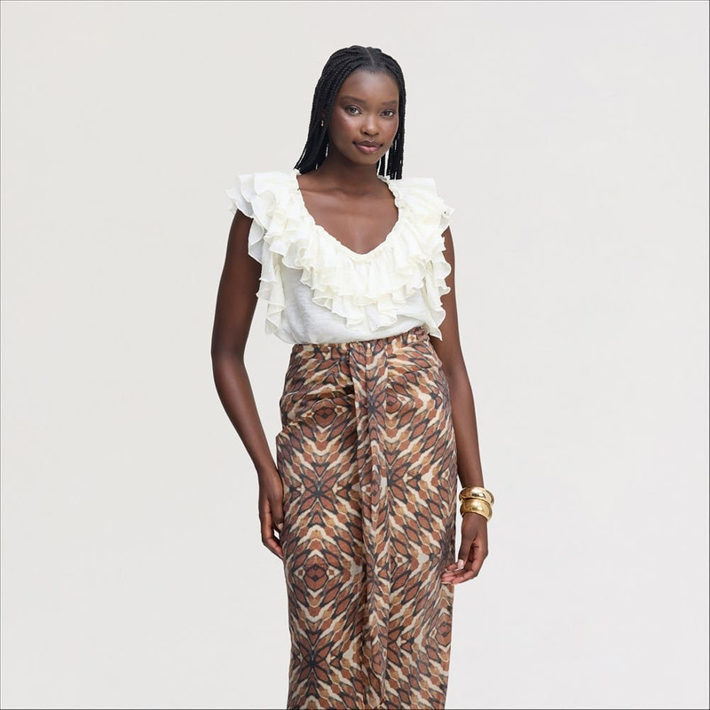 V-Neck Ruffle Tank 4