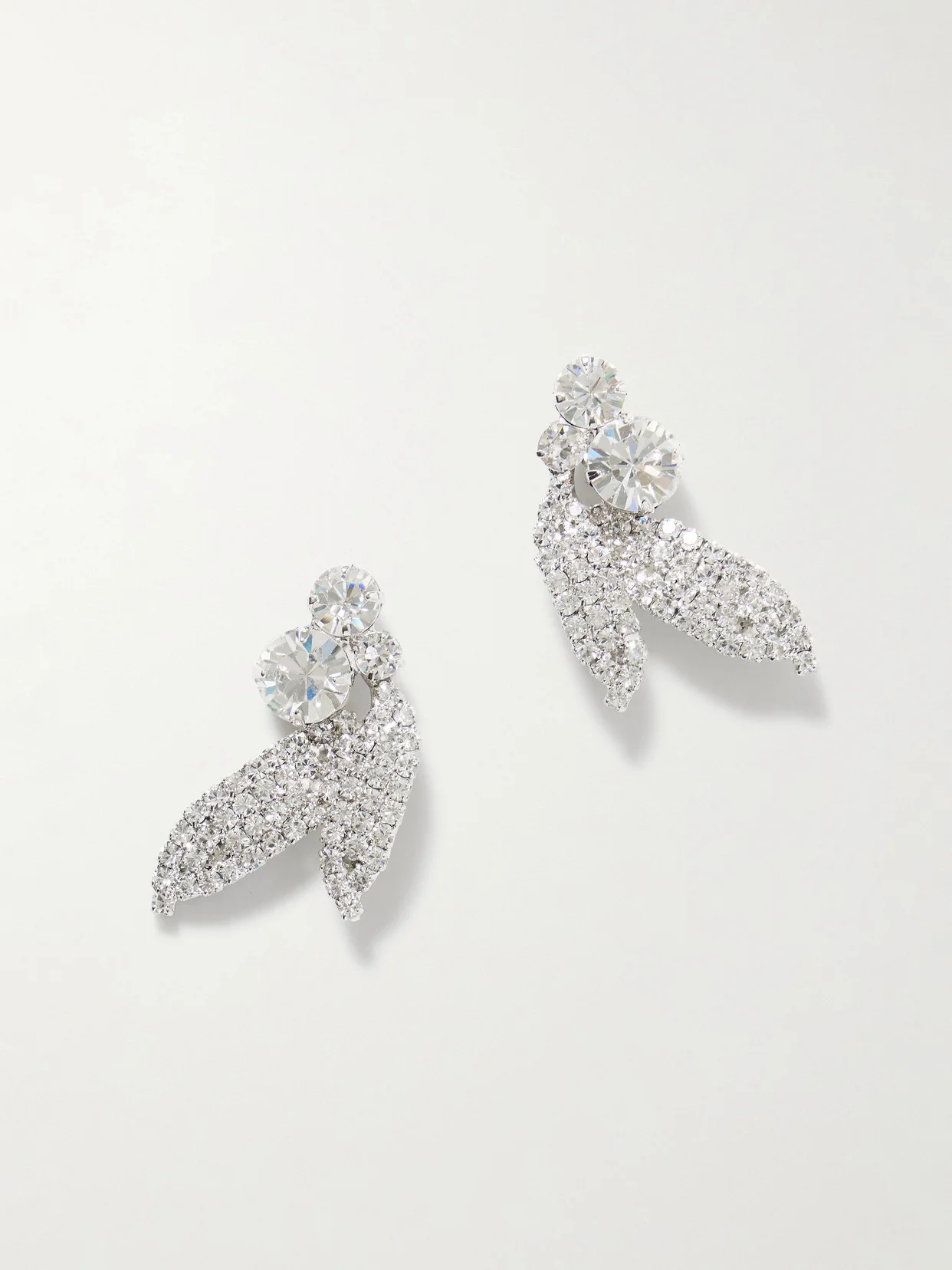 Alvara Silver-plated Crystal Earrings - 1