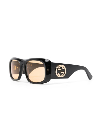 GUCCI rectangular-frame sunglasses outlook