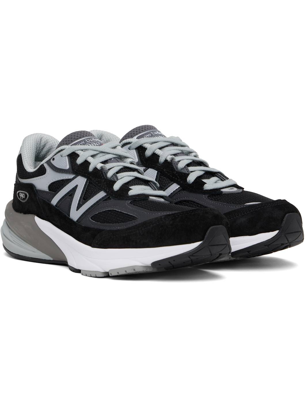 Black & Gray 'Made in USA' 990v6 Sneakers - 4