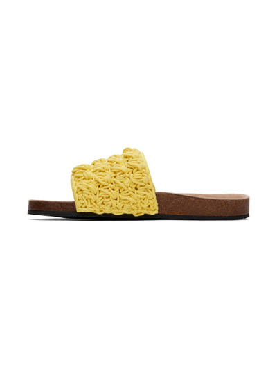 JW Anderson Yellow Popcorn Slides outlook