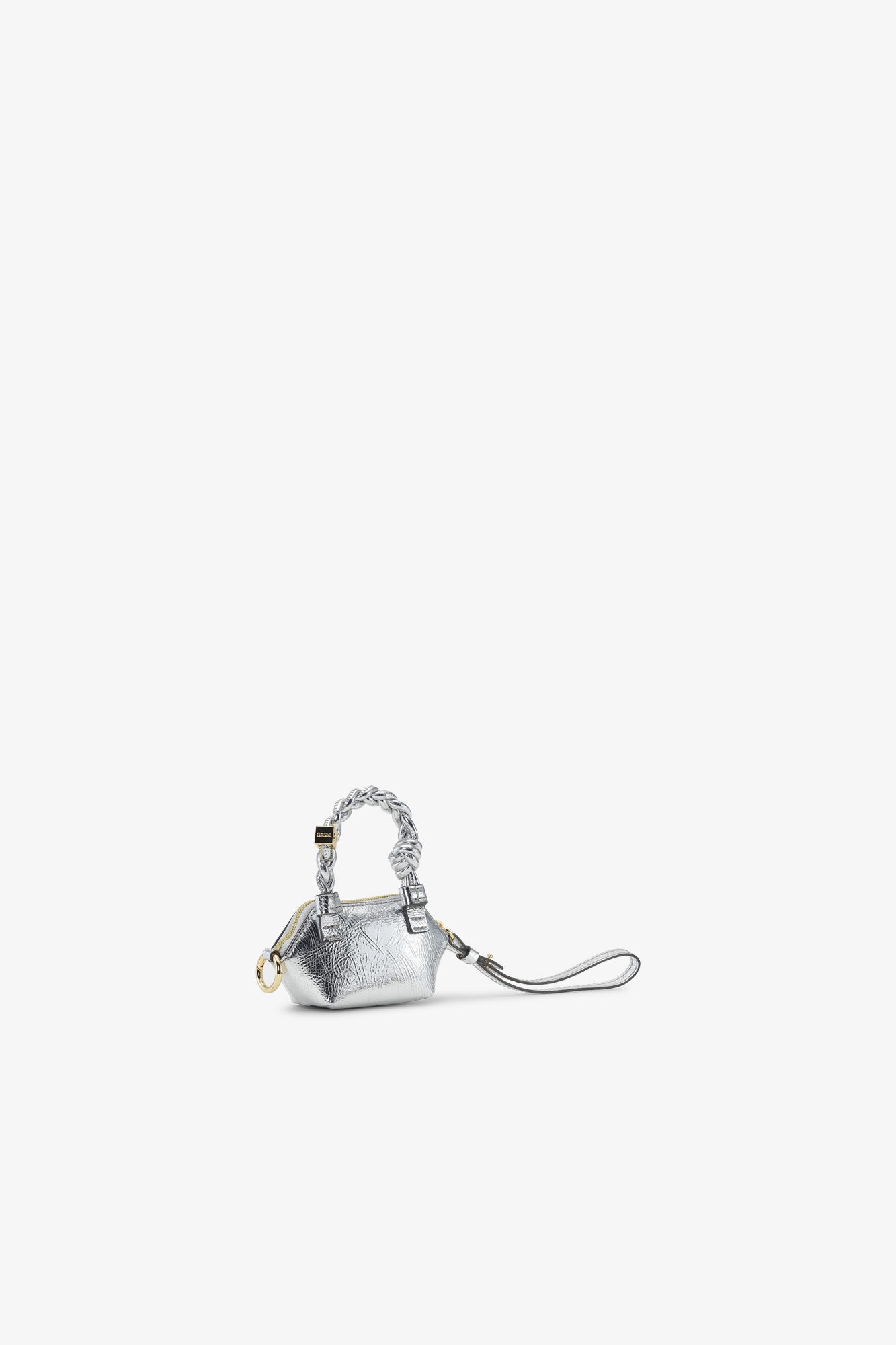 SILVER METALLIC NANO GANNI BOU BAG - 2