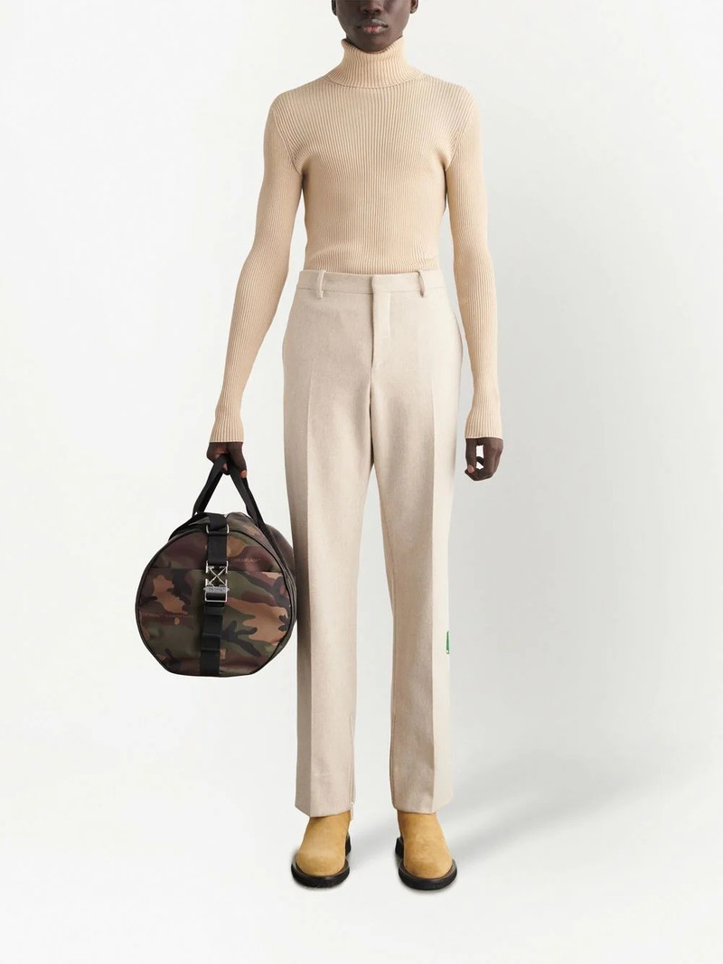 Off-White logo-tag slim-cut trousers outlook