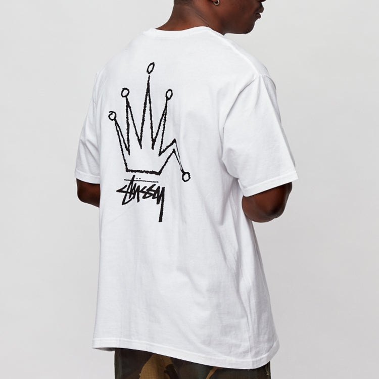 Stussy Unisex Old Crown Printing Logo White 1904510-WHITE - 4