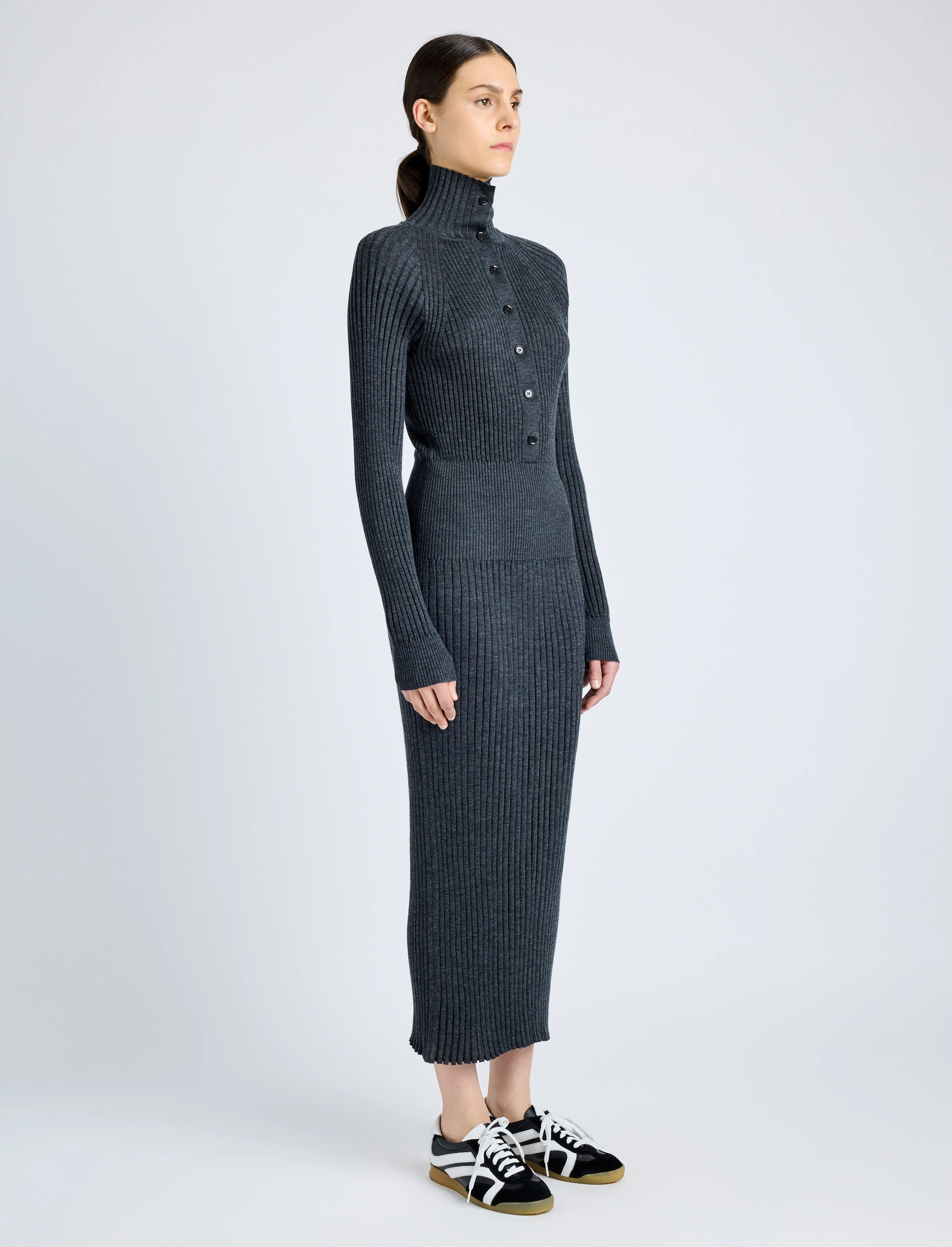 Maeve Dress in Superfine Merino Silk - 3
