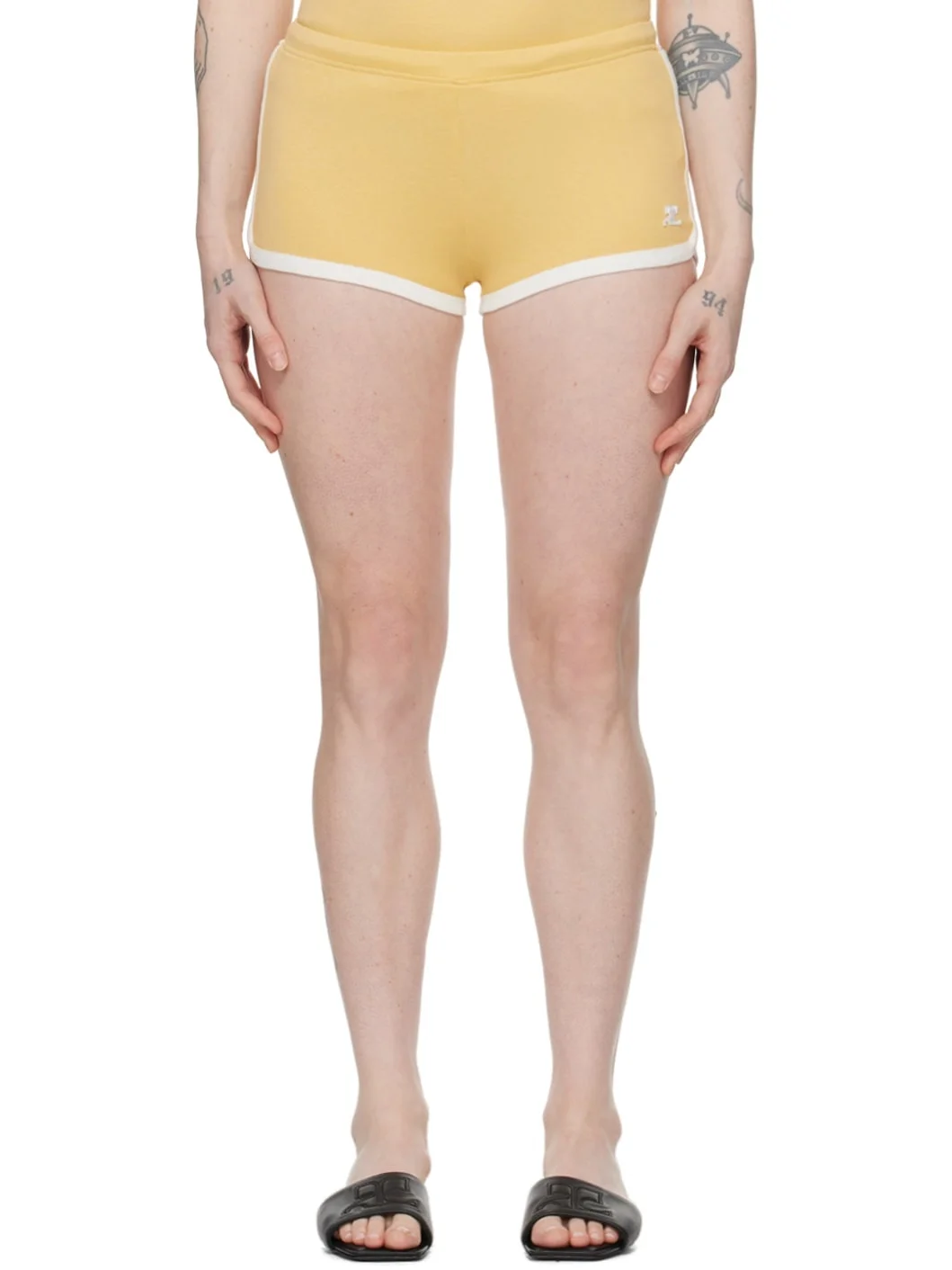 Yellow Contrast Shorts - 1