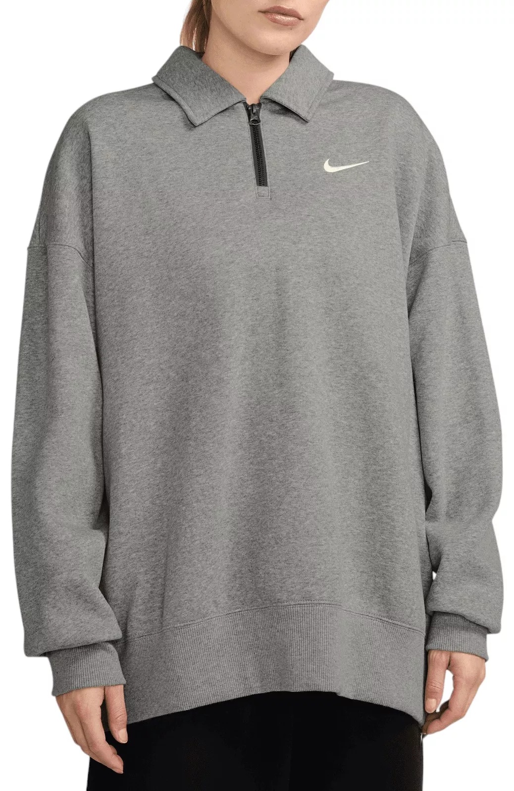 Nike Women's Sportswear Phoenix Fleece Oversized 1/4-Zip Polo - 1