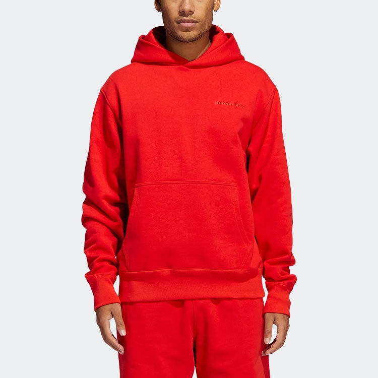 adidas originals x Pharrell Williams Crossover Solid Color Casual Sports Pullover Red HF9903 - 4