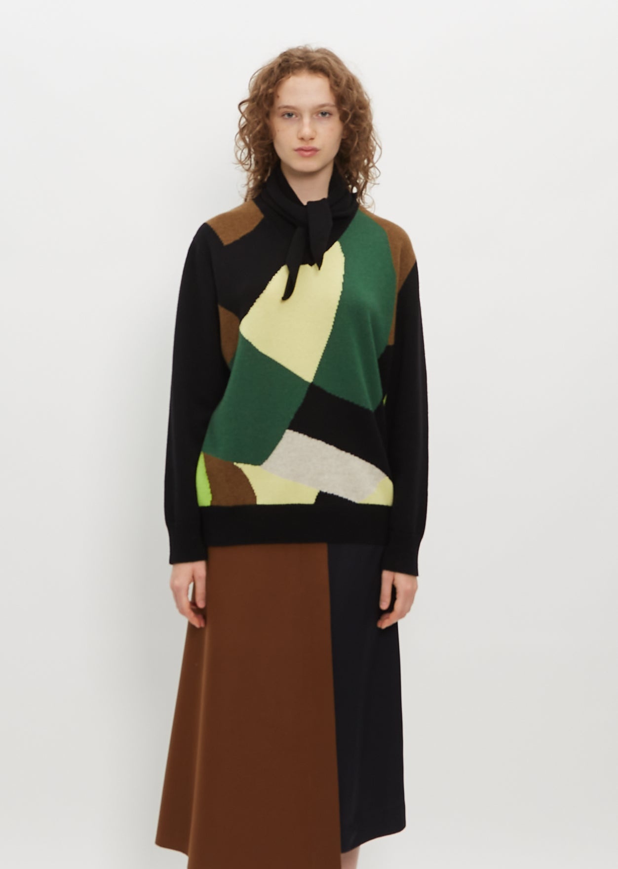 Foulard Color Blocked Sweater - 1