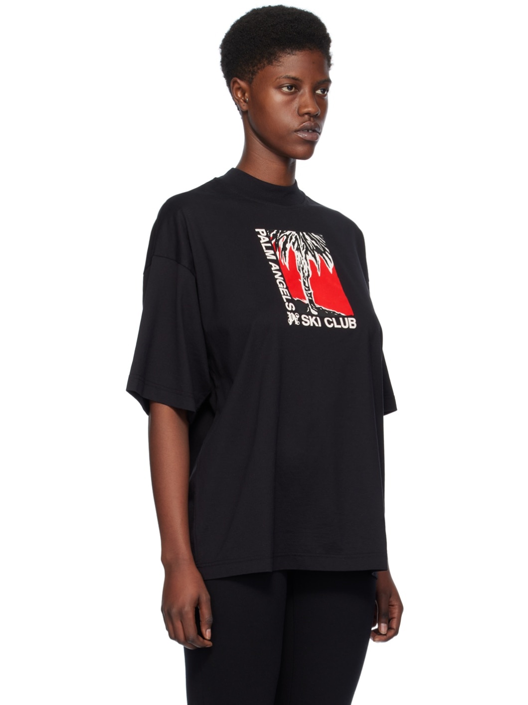 Black 'Ski Club' T-Shirt - 2