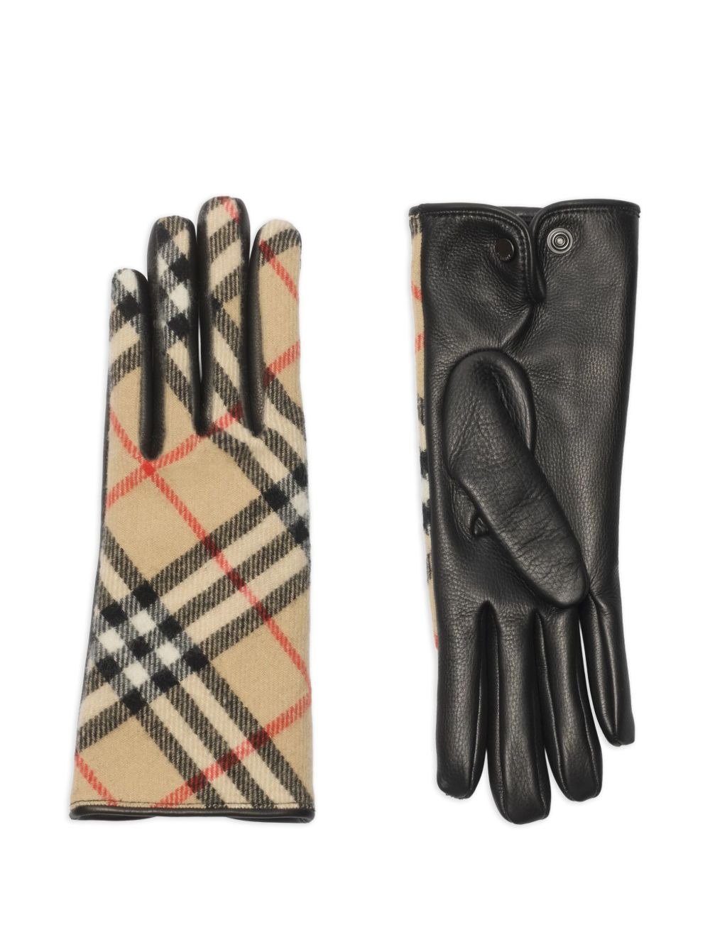 check-pattern gloves - 2