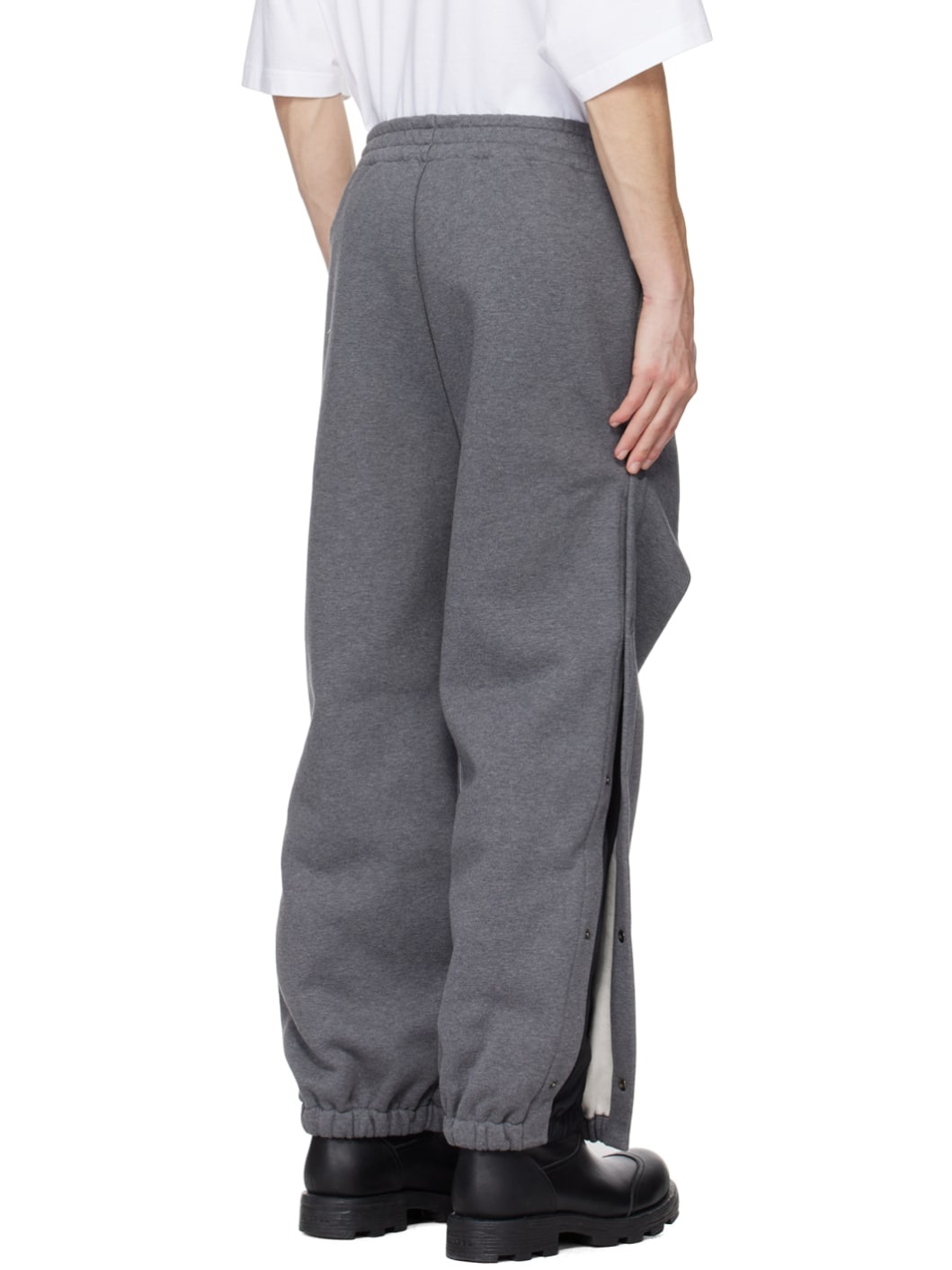 Gray Layered Sweatpants - 3