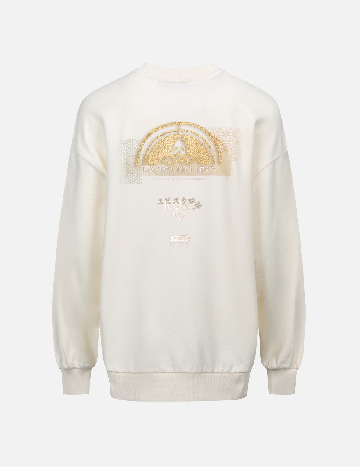 Kamon Glitter Print Oversize Sweatshirt - 8