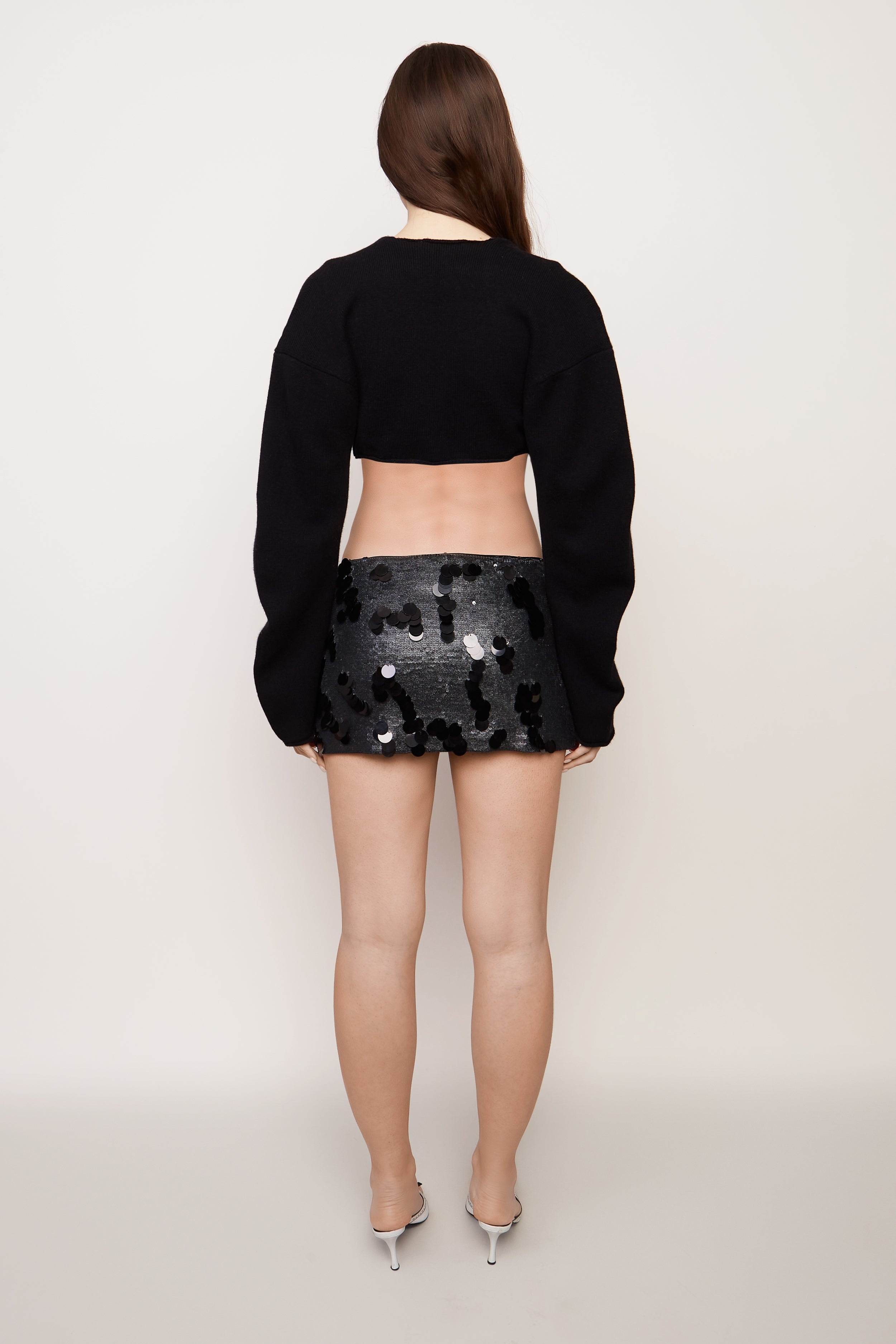 LOW RISE PAILLETTE SKIRT - 5