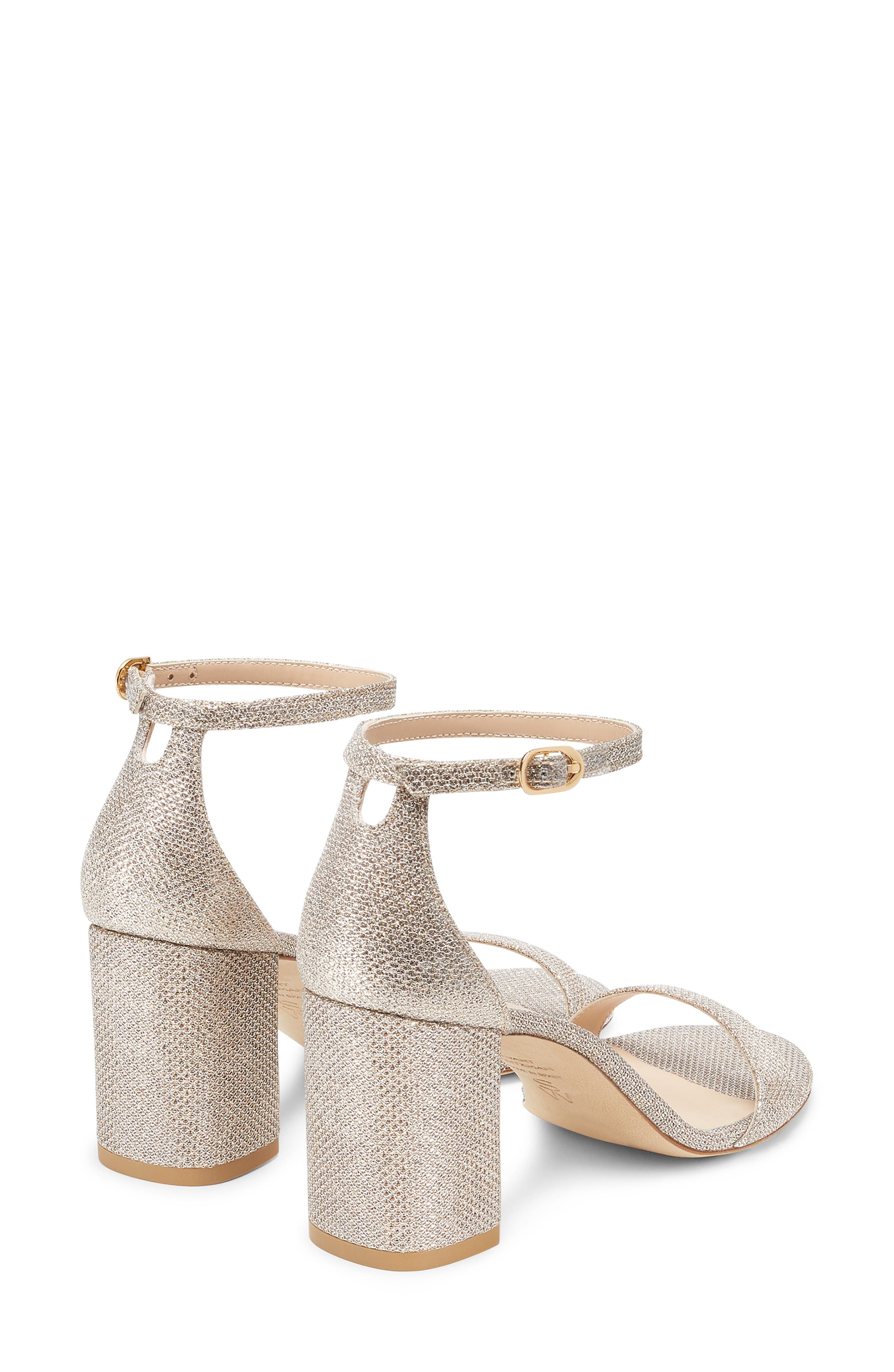 Stuart Weitzman Nudist Block 75 Sandal in Poudre at Nordstrom - 2