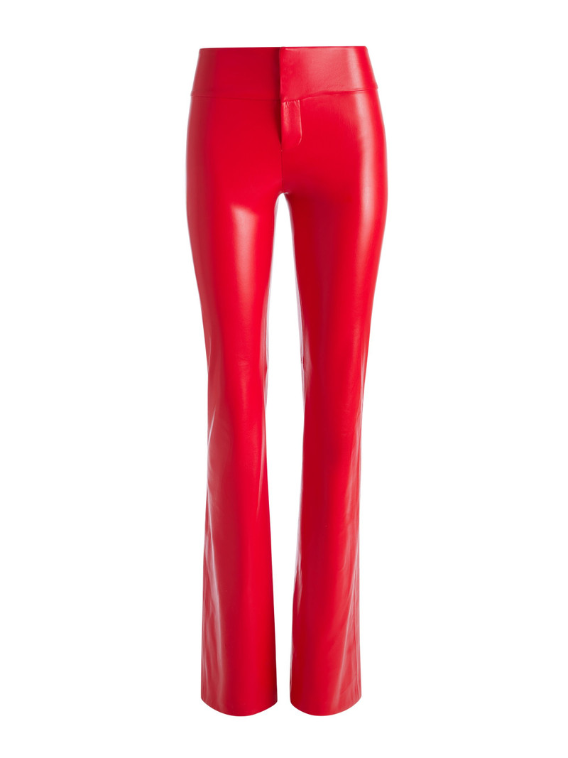 OLIVIA LOW RISE VEGAN LEATHER BOOTCUT PANT 1