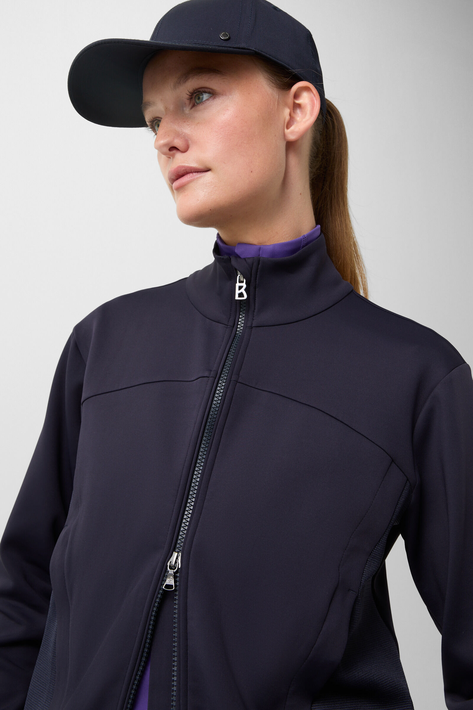 Inessa mid-layer jacket in Navy blue - 5