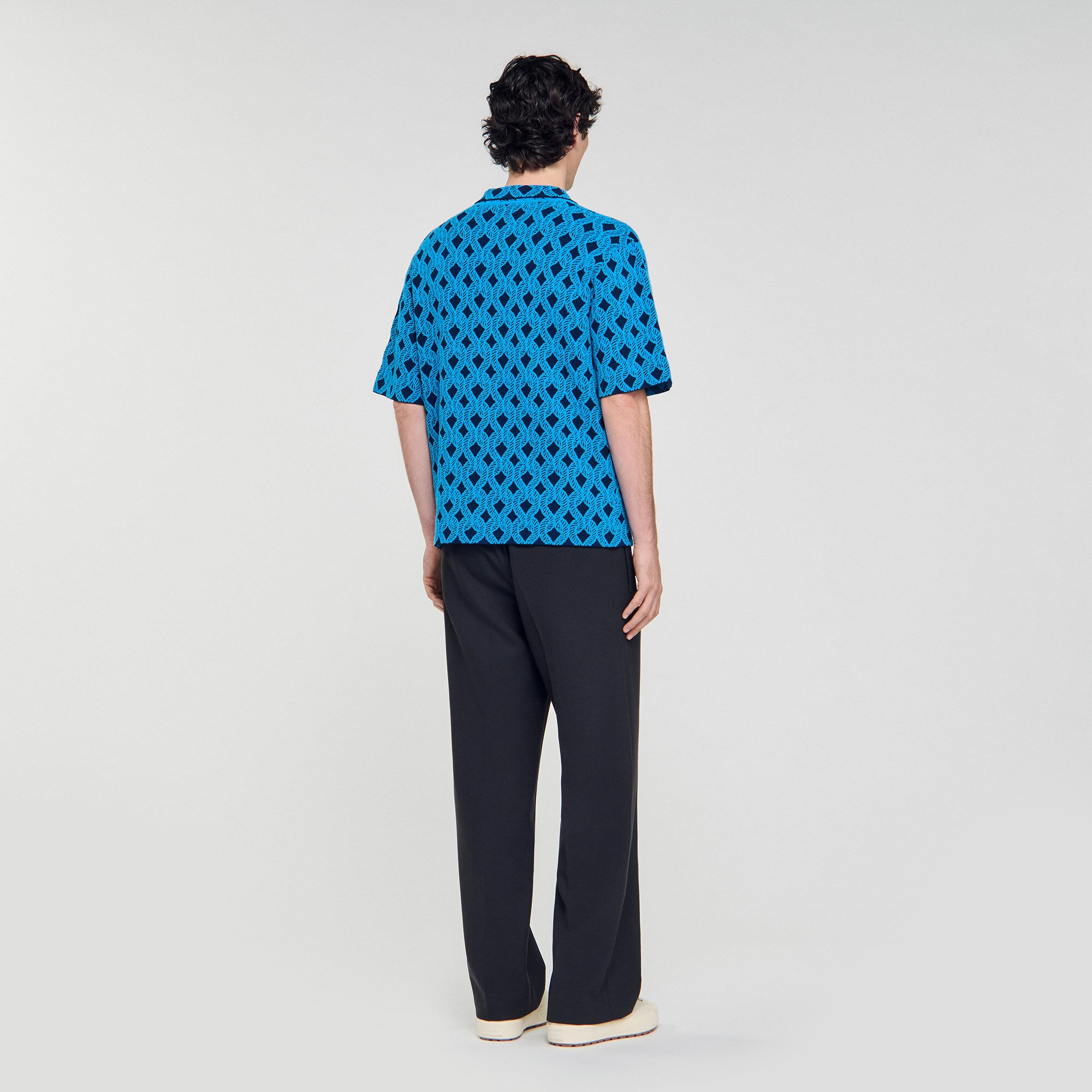 ROPE JACQUARD CARDIGAN SHIRT - 5