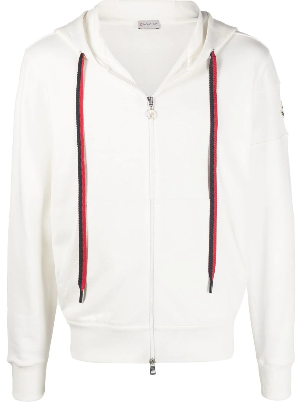 drawstring zip-up hoodie - 1