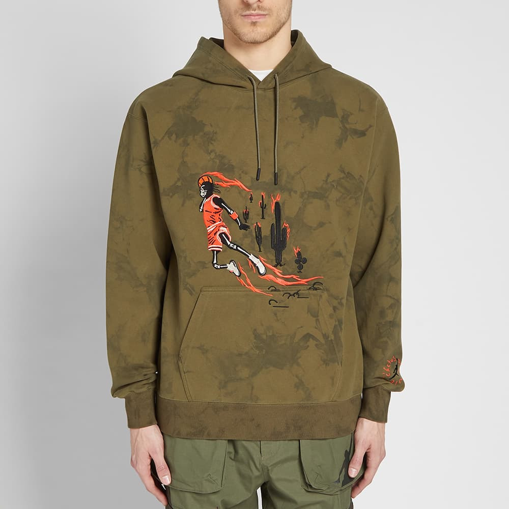 Air Jordan x Cactus Jack by Travis Scott Washed Suede Hoodie 'Medium Olive' CN3422-222 - 4