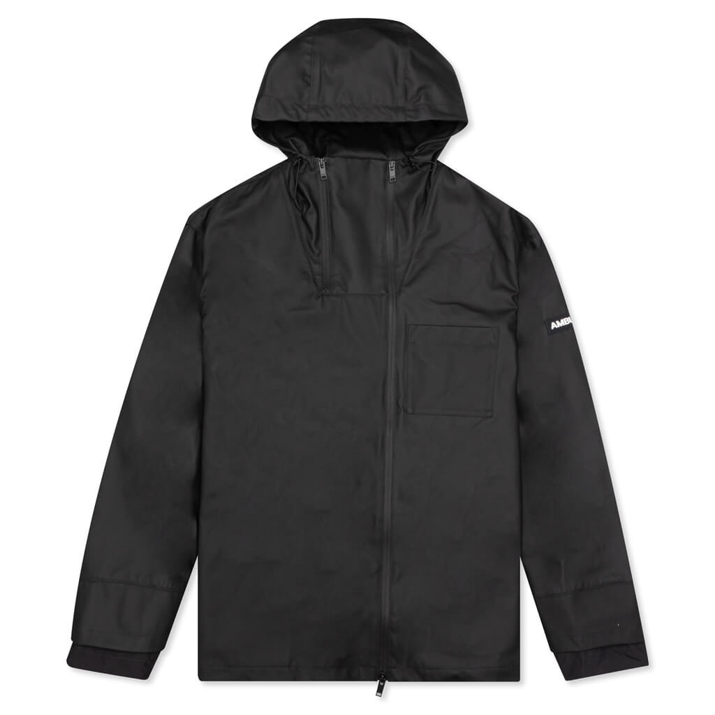 AMBUSH RUBBER COATED HOODIE - BLACK - 1