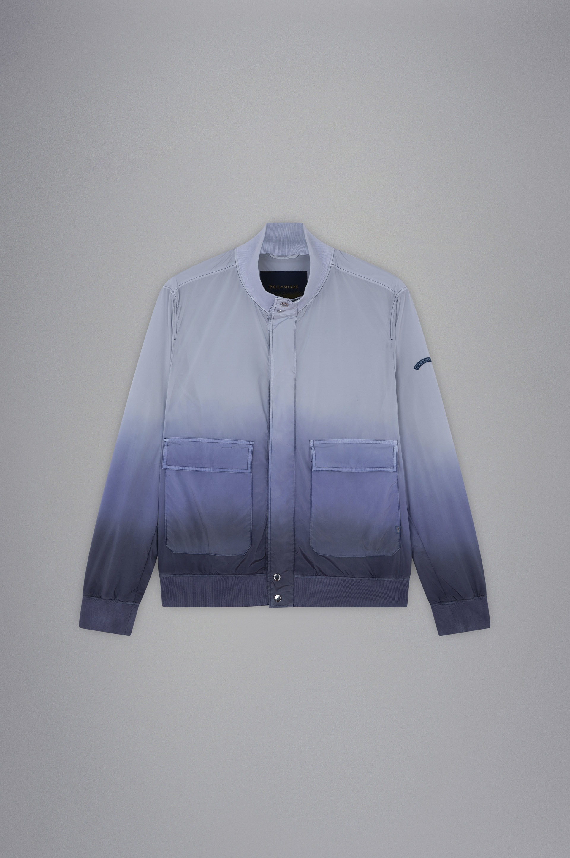 GARMENT DYED FADED STRETCH ECONYL® BOMBER JACKET - 1