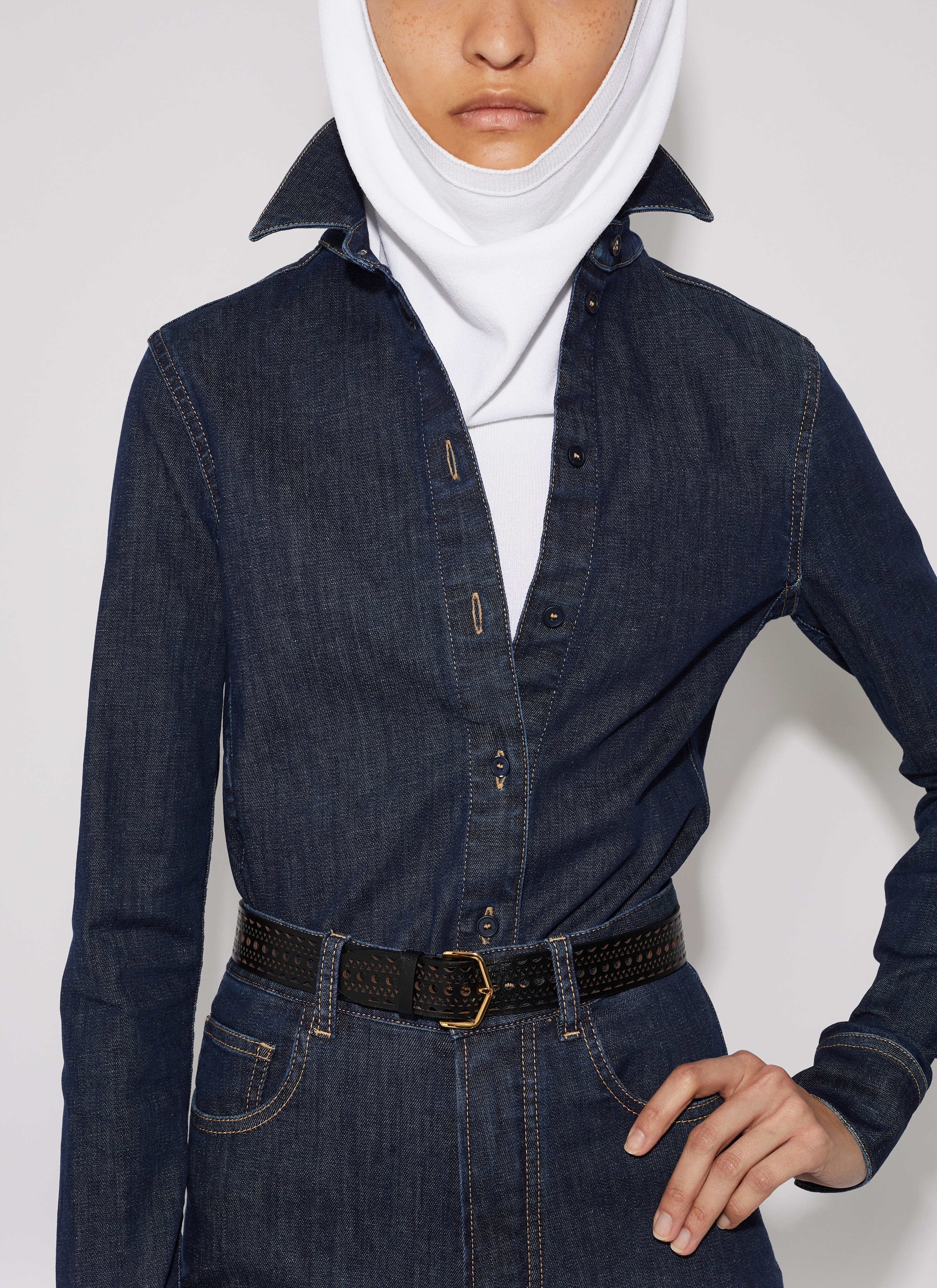 FITTED DENIM SHIRT - 6