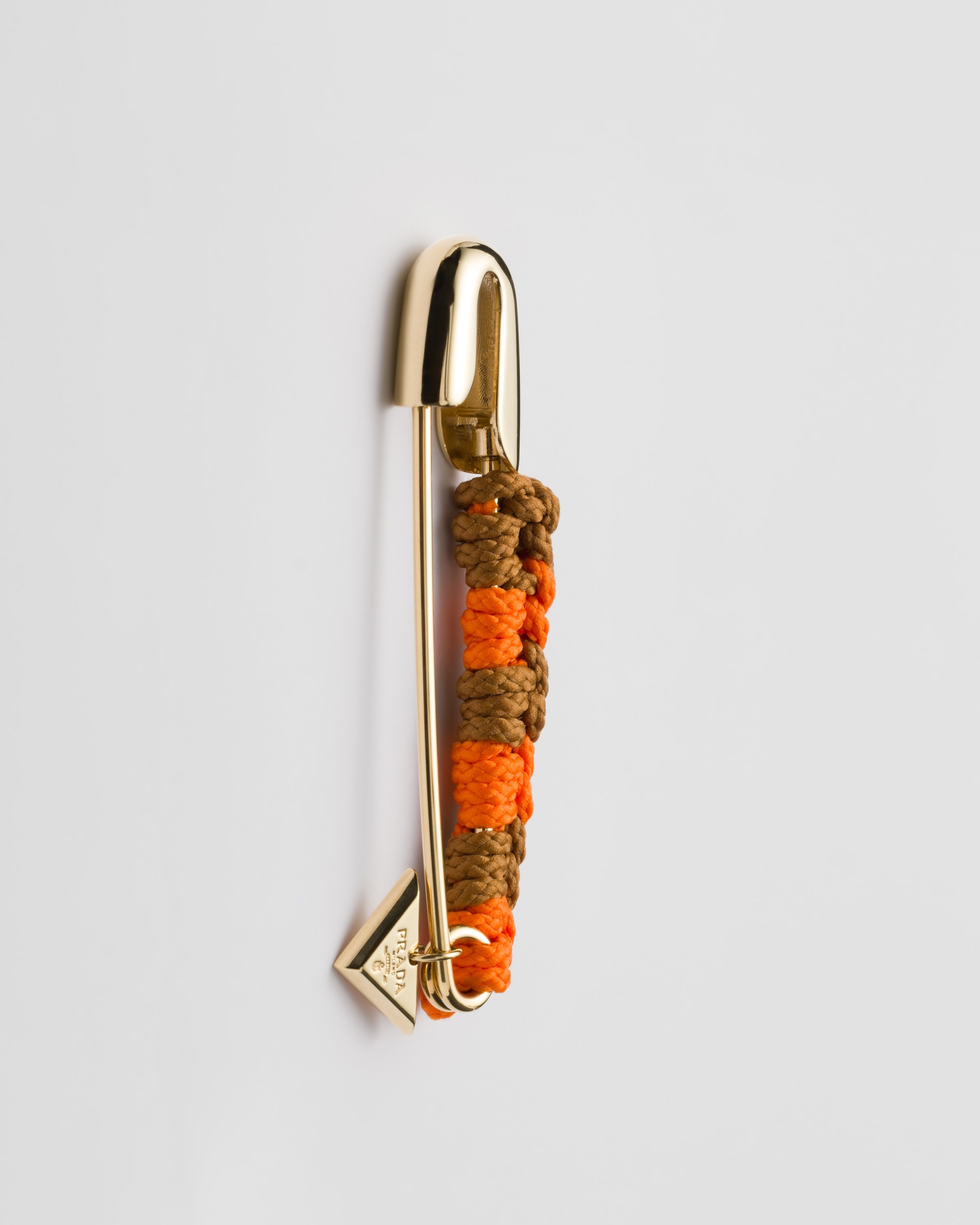 Metal safety pin brooch - 2