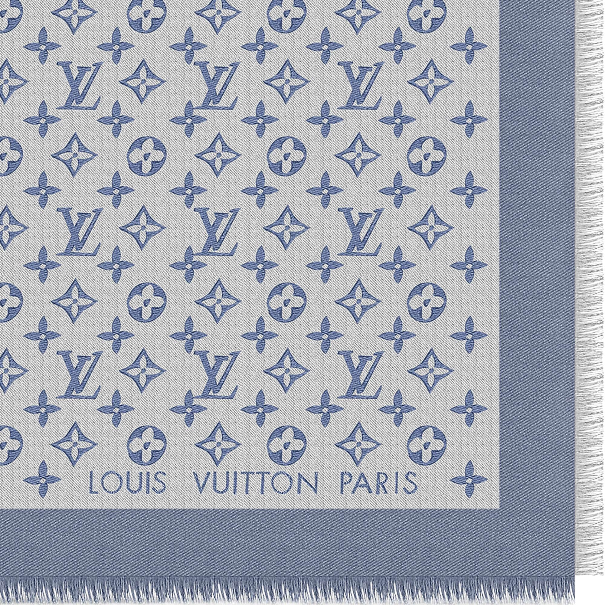 Monogram Denim Shawl - 3