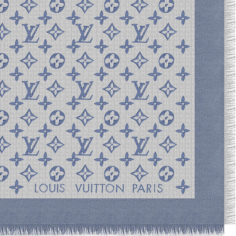 Monogram Denim Shawl 3