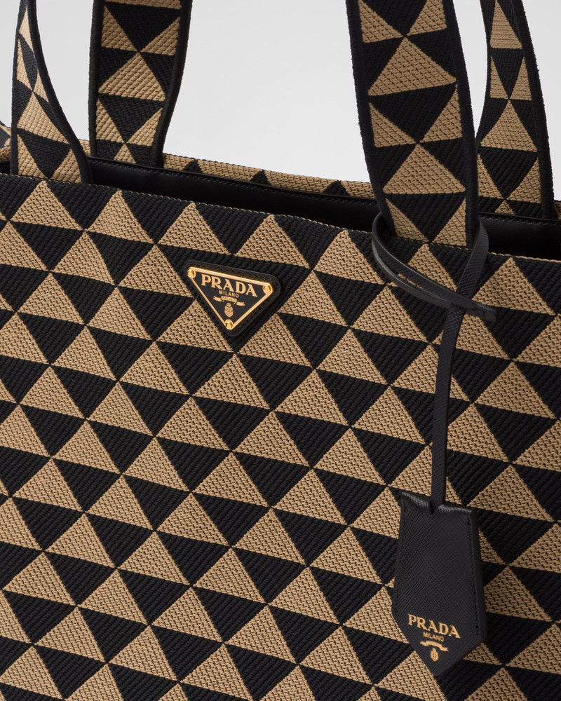 Prada Symbole bag in embroidered fabric 6
