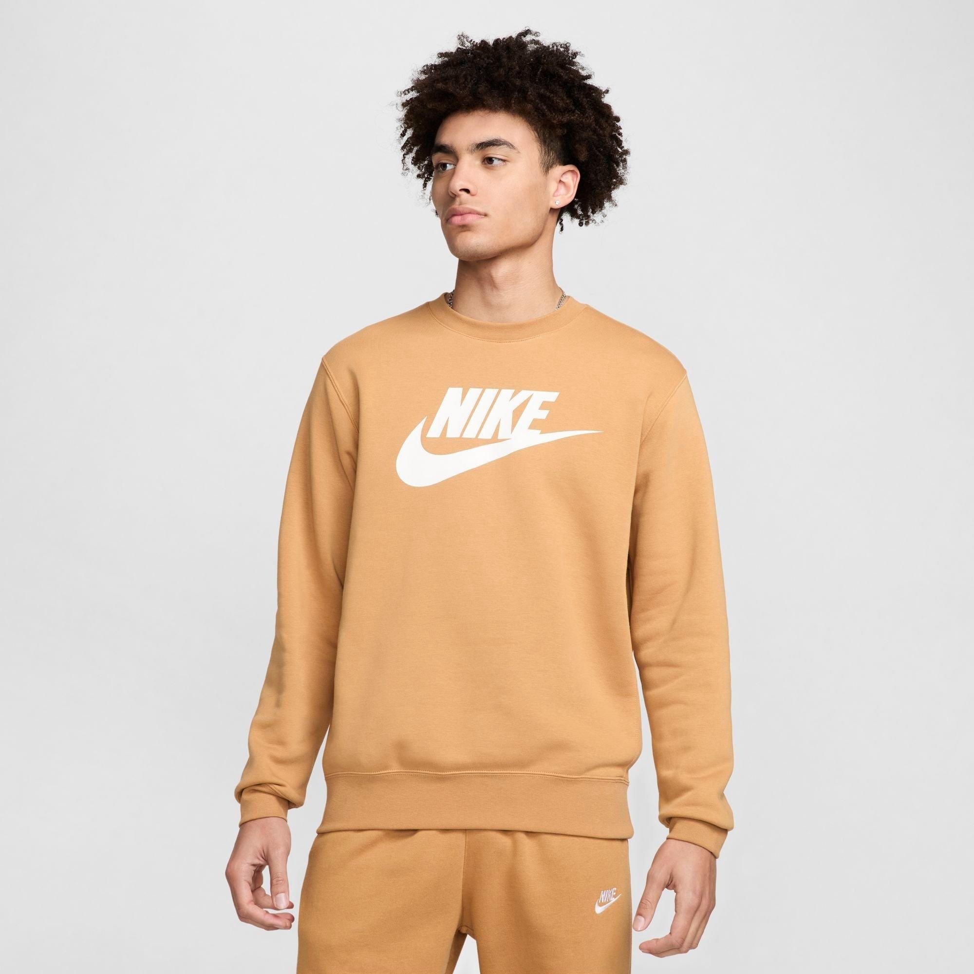 NIKE SPORTSWEAR CLUB FLEECE FUTURA LOGO CREWNECK SWEATSHIRT - 1