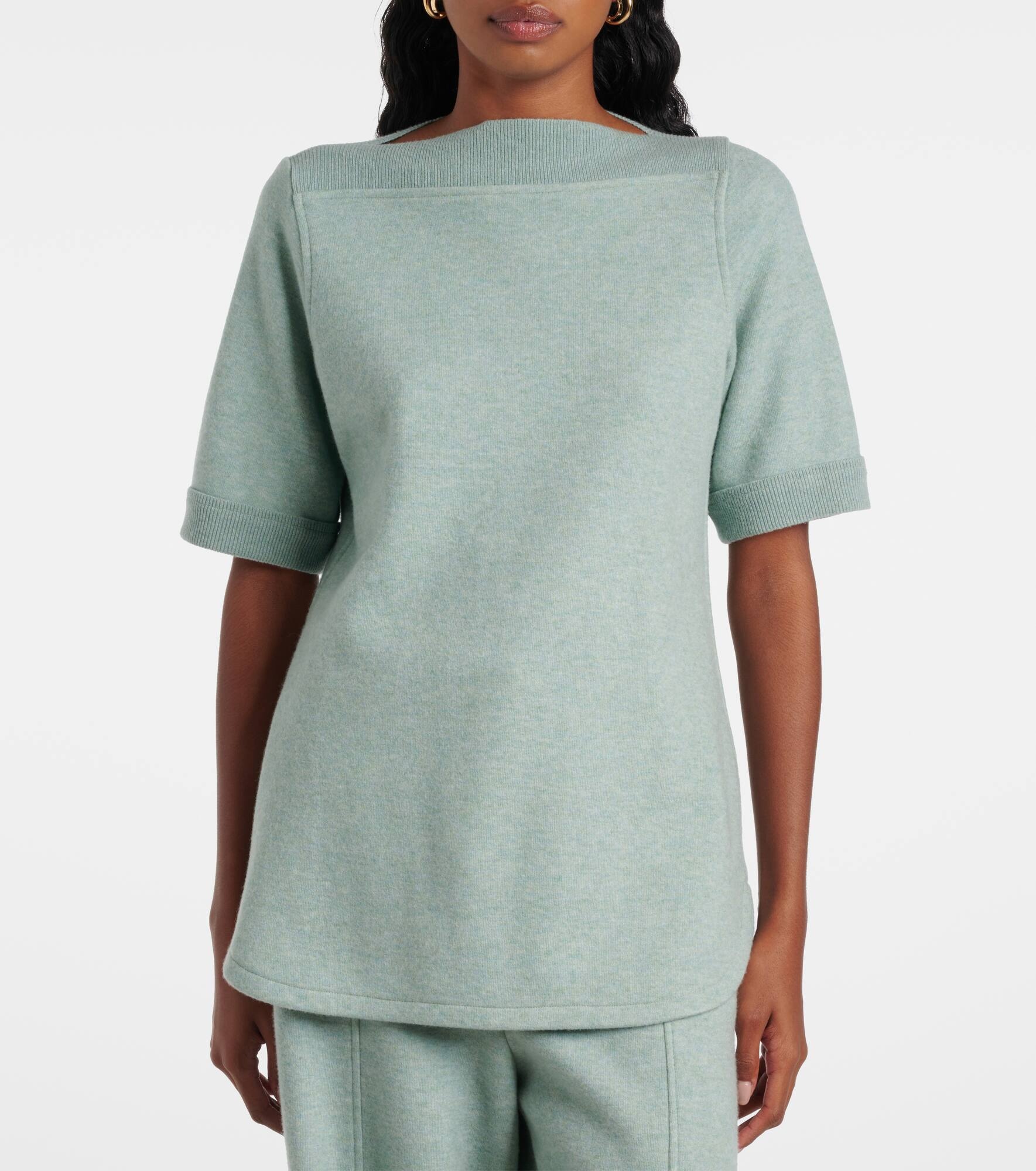 Rio Bodro cashmere-blend jersey top - 6